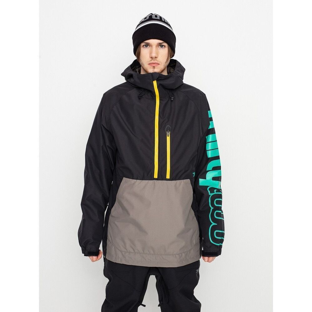 ThirtyTwo Men’s Black Teal Light Anorak Snowboard Jacket